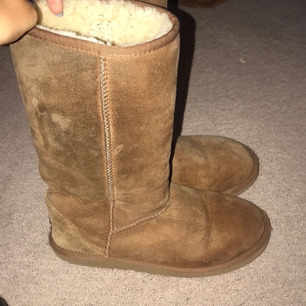 Tall caramel uggs